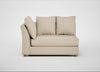 Tailor Large Curved Left Hand Facing Corner Unit Brushed Cotton Oat / Natural