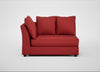 Tailor Large Curved Left Hand Facing Corner Unit Melton Wool Red Oxide / Black