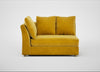 Tailor Large Curved Left Hand Facing Corner Unit Smart Luxe Velvet Canary / Natural