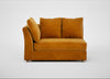 Tailor Large Curved Left Hand Facing Corner Unit Smart Luxe Velvet Cognac / Natural