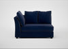 Tailor Large Curved Left Hand Facing Corner Unit Smart Luxe Velvet Midnight / Black