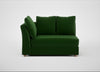 Tailor Large Curved Left Hand Facing Corner Unit Smart Velvet Forest / Natural