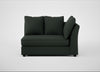 Tailor Large Curved Right Hand Facing Corner Unit Boucle Fern / Black