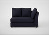Tailor Large Curved Right Hand Facing Corner Unit Boucle Indigo / Black