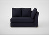 Tailor Large Curved Right Hand Facing Corner Unit Boucle Indigo / Natural