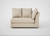 Tailor Large Curved Right Hand Facing Corner Unit Brushed Cotton Oat / Natural