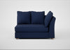 Tailor Large Curved Right Hand Facing Corner Unit Melton Wool New Navy / Natural