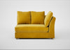 Tailor Large Curved Right Hand Facing Corner Unit Smart Luxe Velvet Canary / Natural