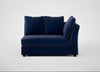 Tailor Large Curved Right Hand Facing Corner Unit Smart Luxe Velvet Midnight / Black