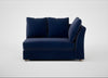 Tailor Large Curved Right Hand Facing Corner Unit Smart Luxe Velvet Midnight / Natural