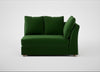 Tailor Large Curved Right Hand Facing Corner Unit Smart Velvet Forest / Natural