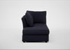Tailor Left Hand Facing Chaise Unit Boucle Indigo / Black