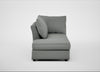 Tailor Left Hand Facing Chaise Unit Boucle Steel / Black