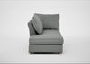 Tailor Left Hand Facing Chaise Unit Boucle Steel / Natural
