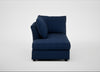 Tailor Left Hand Facing Chaise Unit Broad Weave Lagoon / Black