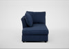 Tailor Left Hand Facing Chaise Unit Capelo Linen-Cotton Inkspot / Black