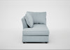 Tailor Left Hand Facing Chaise Unit Capelo Linen-Cotton Sea Shanty / Black