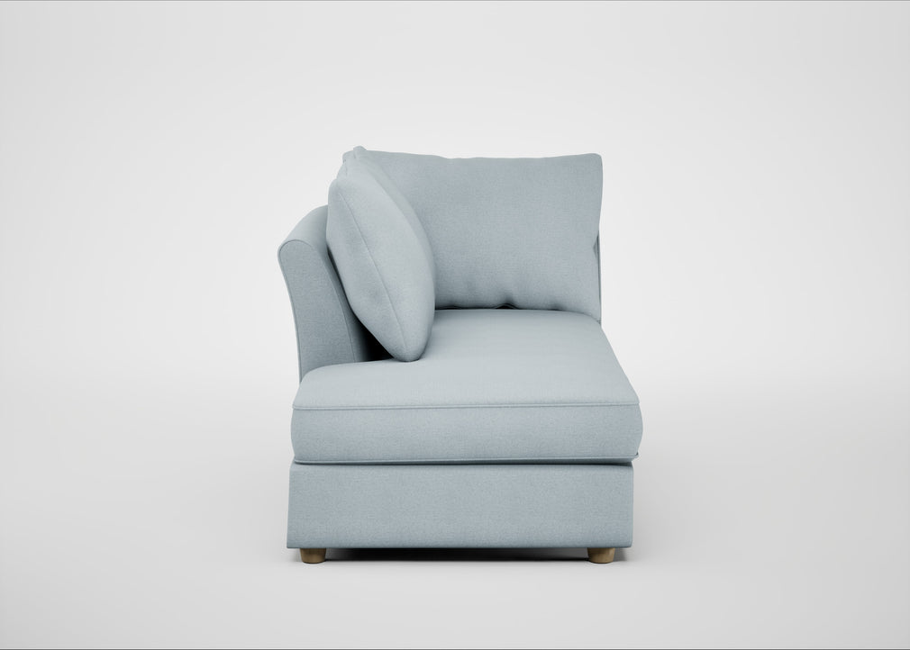 Tailor Left Hand Facing Chaise Unit Capelo Linen-Cotton Sea Shanty / Natural
