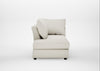 Tailor Left Hand Facing Chaise Unit Chunky Boucle Ecru / Black