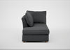 Tailor Left Hand Facing Chaise Unit Melton Wool Granite / Natural