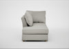 Tailor Left Hand Facing Chaise Unit Melton Wool Limestone / Natural
