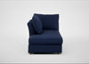 Tailor Left Hand Facing Chaise Unit Melton Wool New Navy / Natural