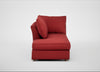 Tailor Left Hand Facing Chaise Unit Melton Wool Red Oxide / Natural