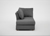 Tailor Left Hand Facing Chaise Unit Melton Wool Shale / Natural