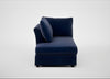 Tailor Left Hand Facing Chaise Unit Smart Luxe Velvet Midnight / Black