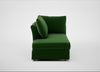 Tailor Left Hand Facing Chaise Unit Smart Velvet Forest / Natural