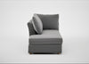 Tailor Left Hand Facing Chaise Unit Smart Velvet Mercury / Natural