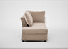 Tailor Left Hand Facing Chaise Unit Smart Velvet Pebble / Black