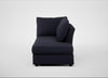 Tailor Right Hand Facing Chaise Unit Boucle Indigo / Black