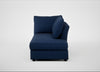 Tailor Right Hand Facing Chaise Unit Broad Weave Lagoon / Black