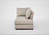 Tailor Right Hand Facing Chaise Unit Broad Weave Putty / Black