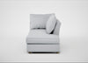 Tailor Right Hand Facing Chaise Unit Broad Weave Tin / Natural