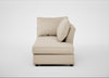 Tailor Right Hand Facing Chaise Unit Brushed Cotton Oat / Black