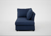 Tailor Right Hand Facing Chaise Unit Capelo Linen-Cotton Inkspot / Black