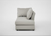 Tailor Right Hand Facing Chaise Unit Melton Wool Limestone / Black