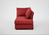 Tailor Right Hand Facing Chaise Unit Melton Wool Red Oxide / Black