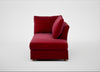 Tailor Right Hand Facing Chaise Unit Smart Luxe Velvet Mulberry / Natural