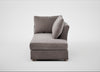Tailor Right Hand Facing Chaise Unit Smart Luxe Velvet Mushroom / Natural