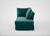 Tailor Right Hand Facing Chaise Unit Smart Luxe Velvet Ocean Green / Natural