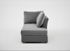 Tailor Right Hand Facing Chaise Unit Smart Velvet Mercury / Natural