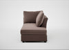 Tailor Right Hand Facing Chaise Unit Smart Velvet Mouse / Black