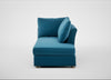 Tailor Right Hand Facing Chaise Unit Smart Velvet Ocean Blue / Natural