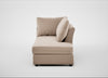 Tailor Right Hand Facing Chaise Unit Smart Velvet Pebble / Black