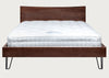Brunel Bed Wooden Headboard Dark Wood