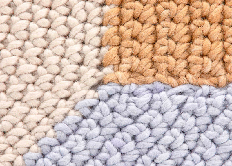 Crochet Rug Beige 100 x 180cm