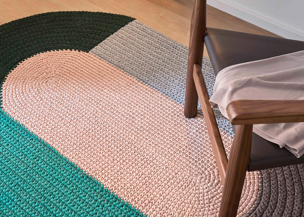 Crochet Rug Pink 100 x 180cm